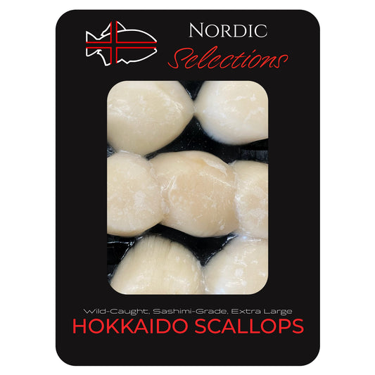 Wild Japanese Sea Scallops, Sushi Grade, Extra Large (12oz portion)