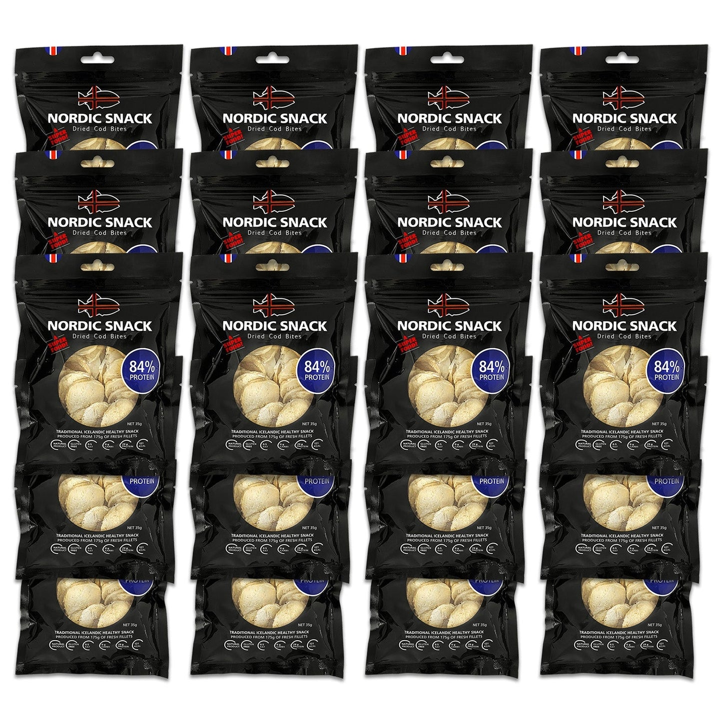Dried Cod Bites, Nordic Snack (35g) - Nordic Catch