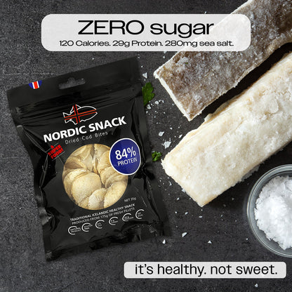 Dried Cod Bites, Hardfiskur Nordic Snack
