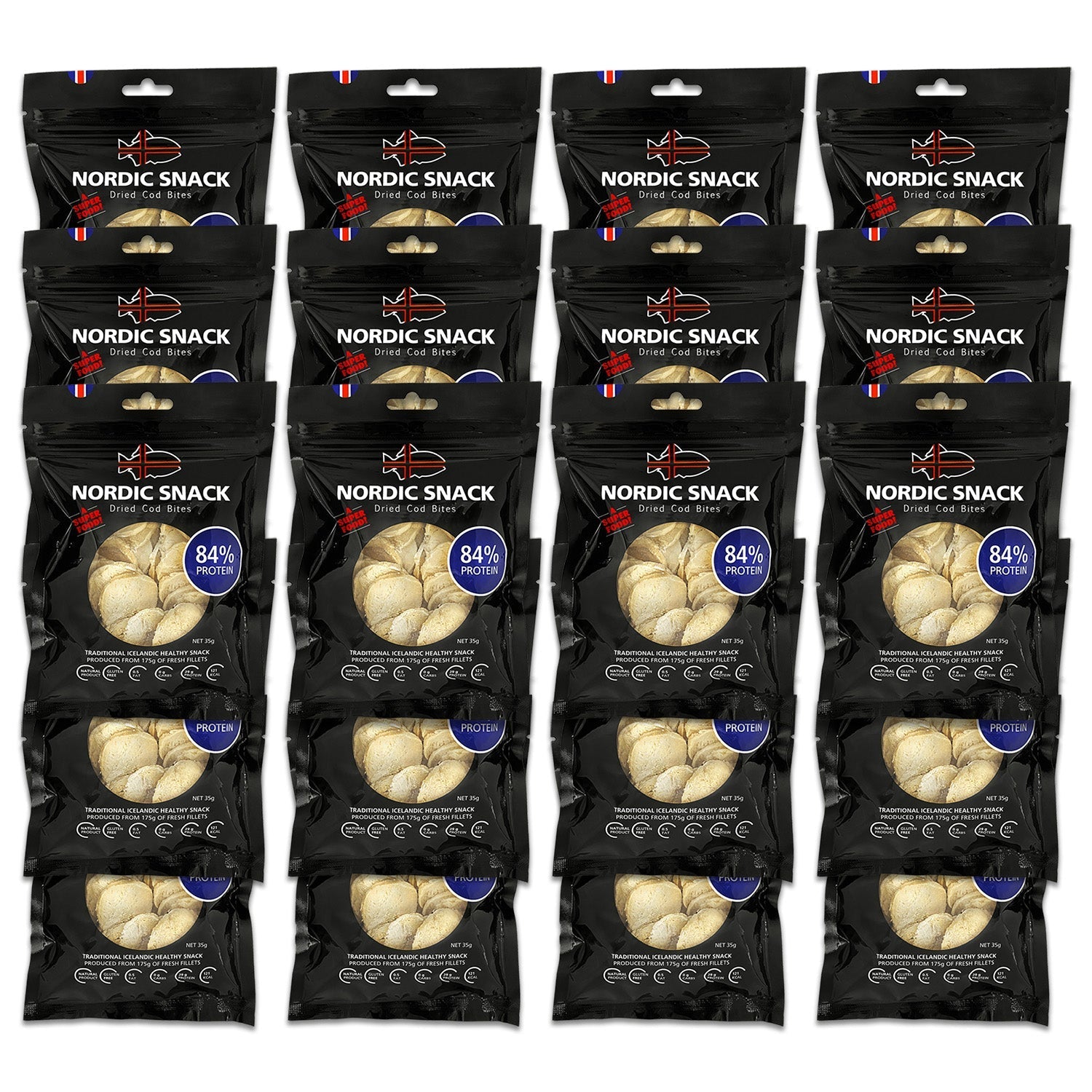 Dried Cod Bites, Nordic Snack (35g) - Nordic Catch