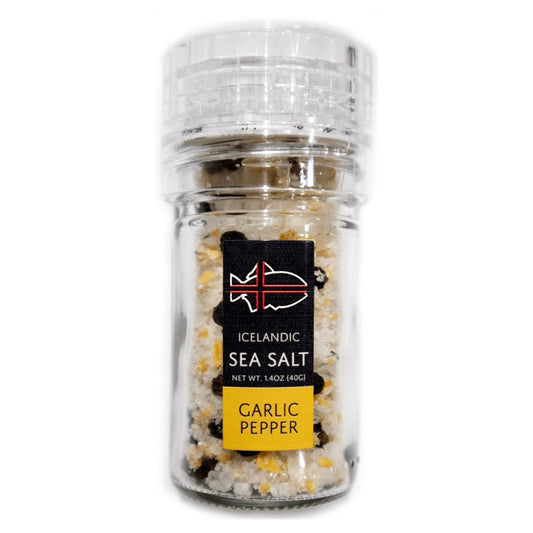 Garlic Pepper - Icelandic Sea Salt - Nordic Catch