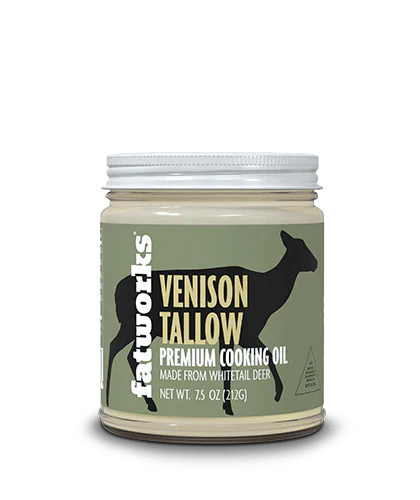 Fatworks® Pasture Raised Venison Tallow (7.5oz jar) - Nordic Catch