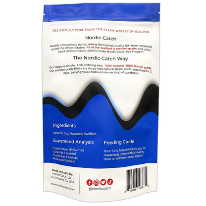 Freeze Dried White Fish Pet Treats - Nordic Catch